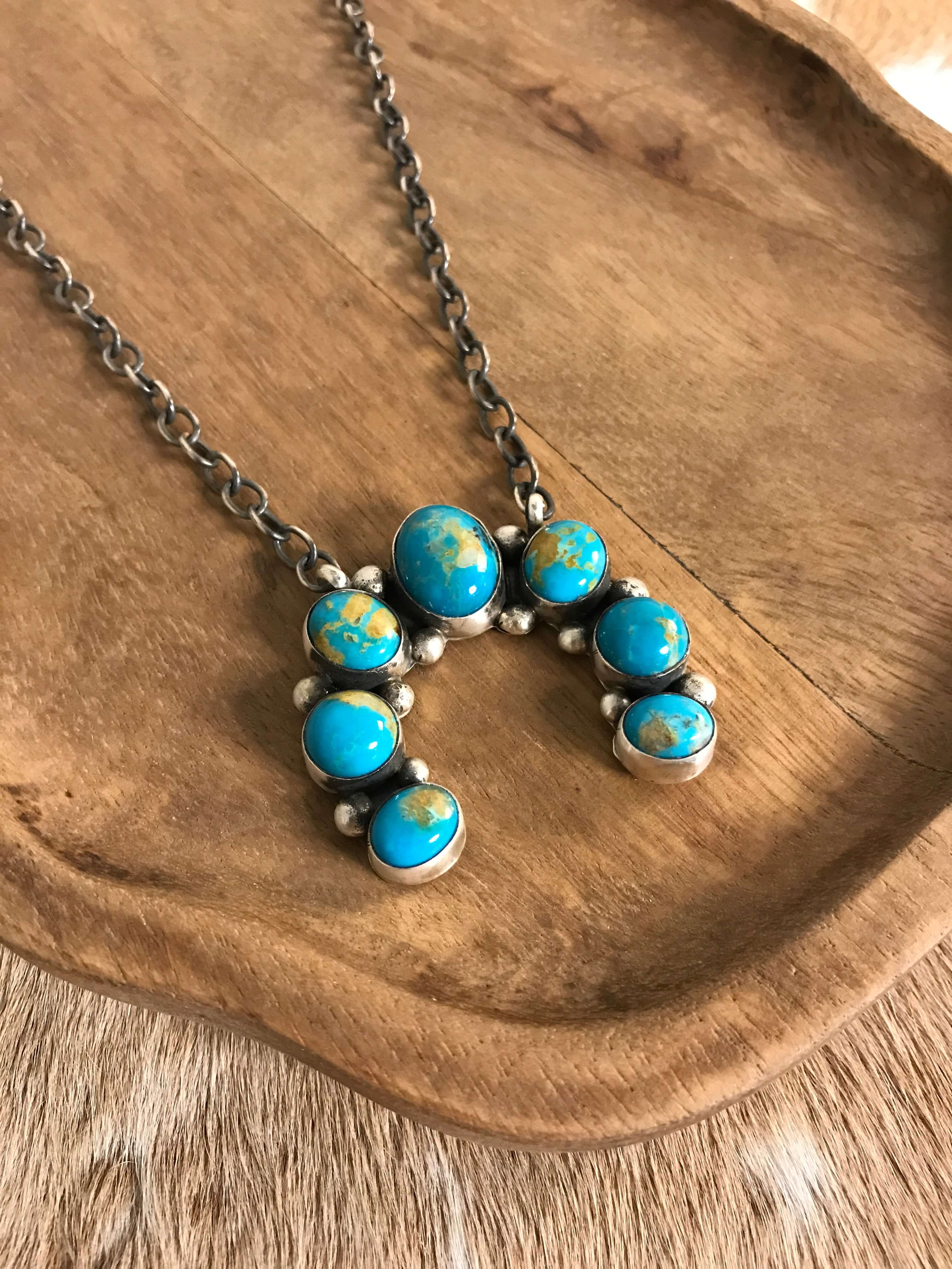 The Naja Necklace, 17-Necklaces-Calli Co., Turquoise and Silver Jewelry, Native American Handmade, Zuni Tribe, Navajo Tribe, Brock Texas