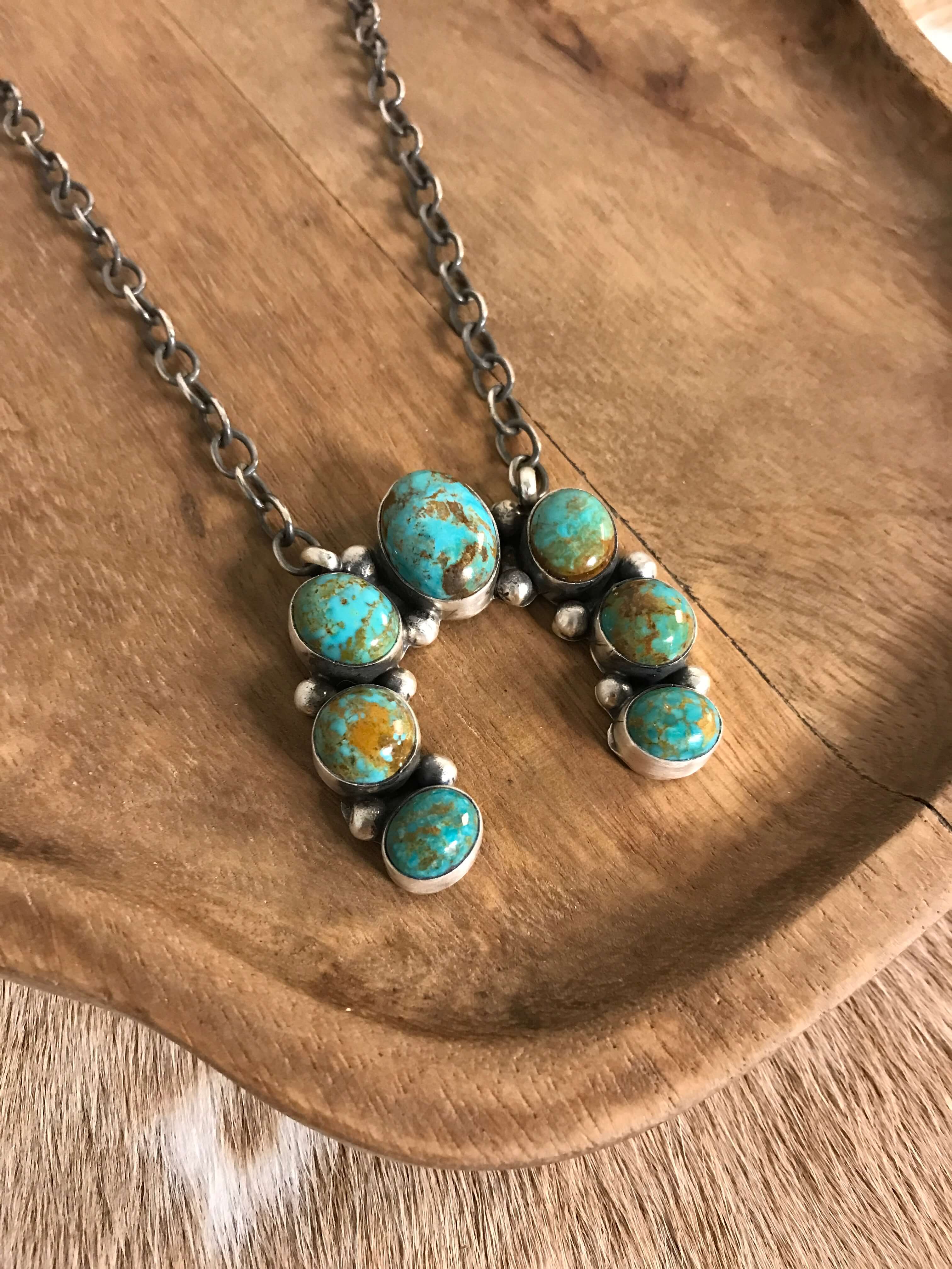 The Naja Necklace, 18-Necklaces-Calli Co., Turquoise and Silver Jewelry, Native American Handmade, Zuni Tribe, Navajo Tribe, Brock Texas