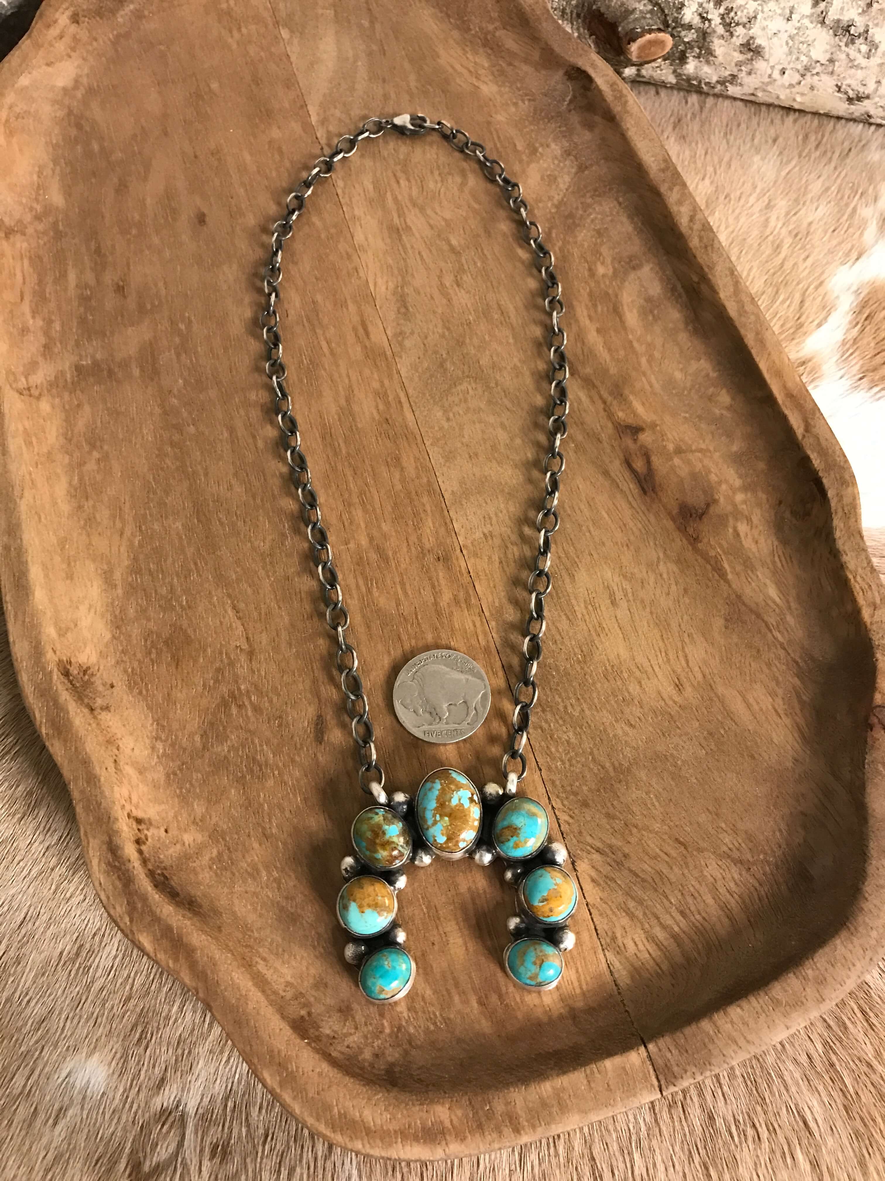 The Naja Necklace, 20-Necklaces-Calli Co., Turquoise and Silver Jewelry, Native American Handmade, Zuni Tribe, Navajo Tribe, Brock Texas