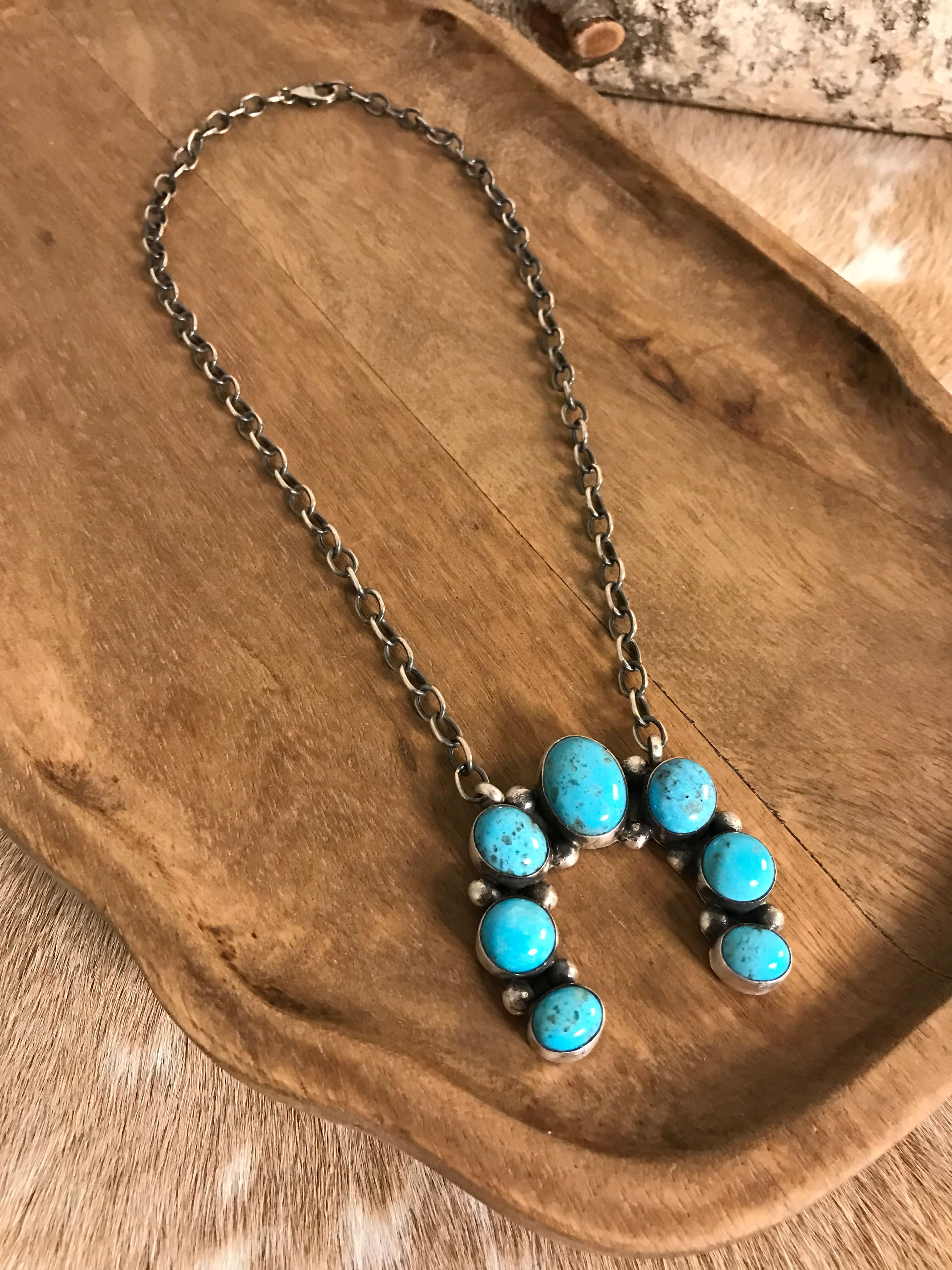 The Naja Necklace, 21-Necklaces-Calli Co., Turquoise and Silver Jewelry, Native American Handmade, Zuni Tribe, Navajo Tribe, Brock Texas