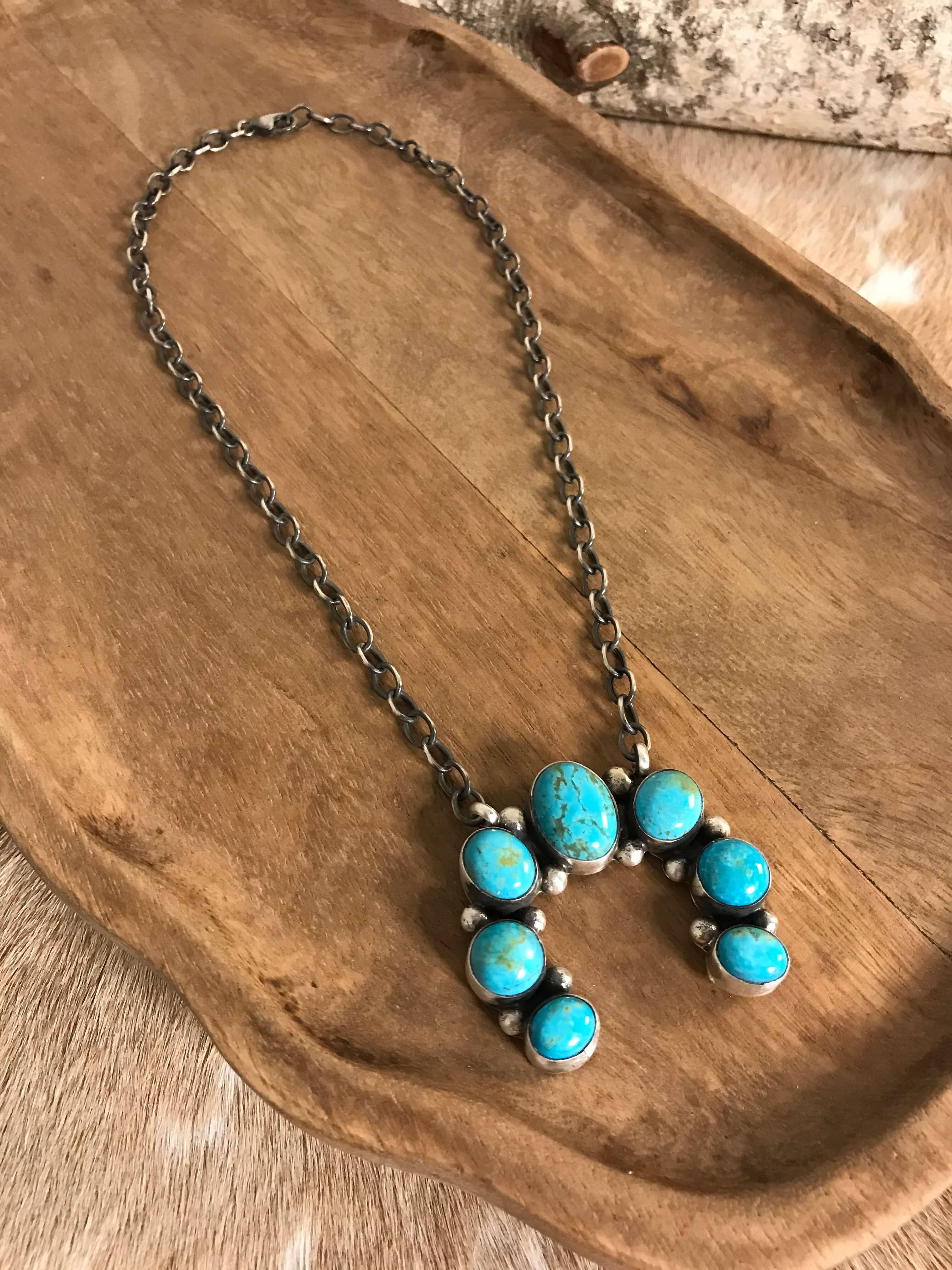 The Naja Necklace, 23-Necklaces-Calli Co., Turquoise and Silver Jewelry, Native American Handmade, Zuni Tribe, Navajo Tribe, Brock Texas