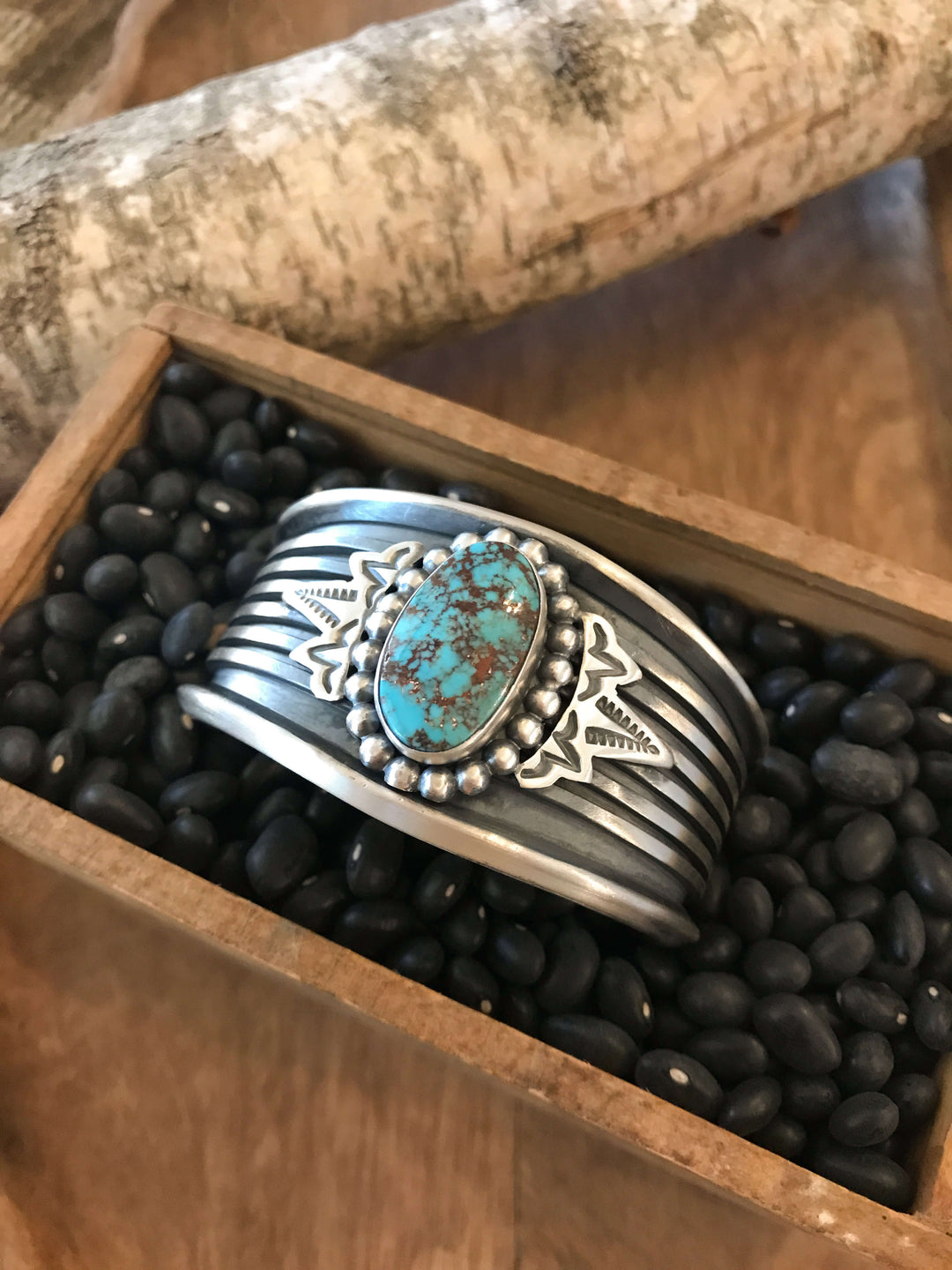 The Washington Turquoise Cuff-Bracelets & Cuffs-Calli Co., Turquoise and Silver Jewelry, Native American Handmade, Zuni Tribe, Navajo Tribe, Brock Texas