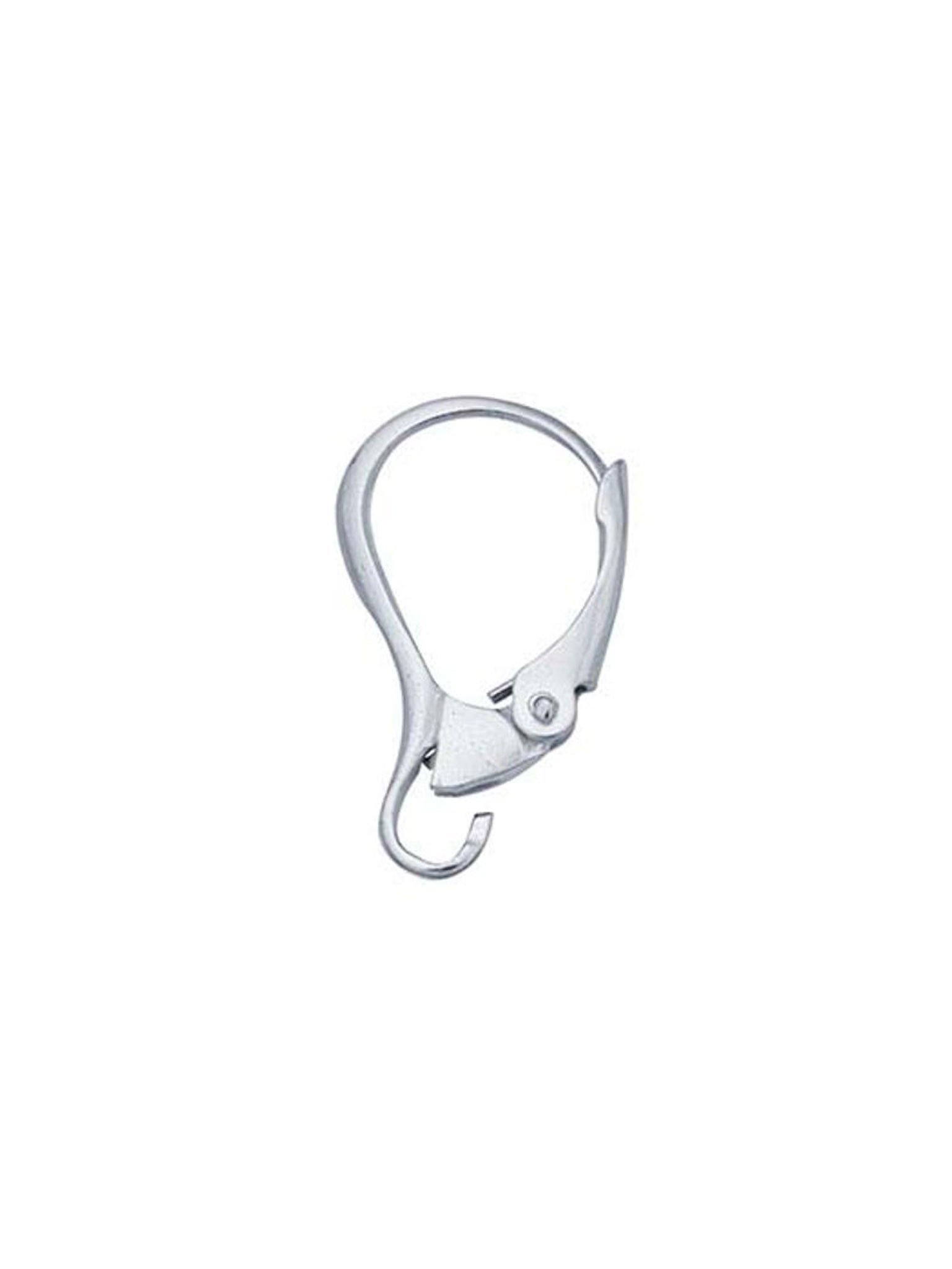 Sterling Silver Lever-back Ear Wires- One Pair-Calli Co., Turquoise and Silver Jewelry, Native American Handmade, Zuni Tribe, Navajo Tribe, Brock Texas