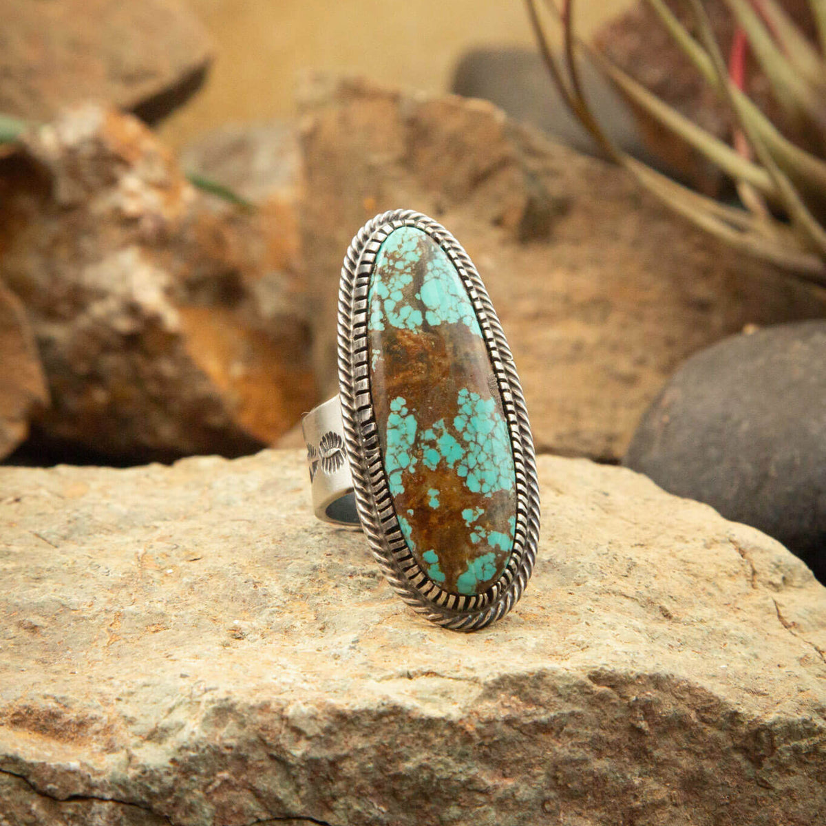 The Noble Turquoise Ring, 9 Sz 9.5 – Calli Co. Silver