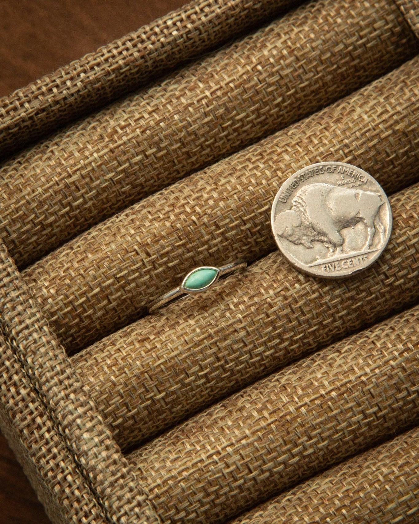 The Turquoise Marquise Ring-Rings-Calli Co., Turquoise and Silver Jewelry, Native American Handmade, Zuni Tribe, Navajo Tribe, Brock Texas