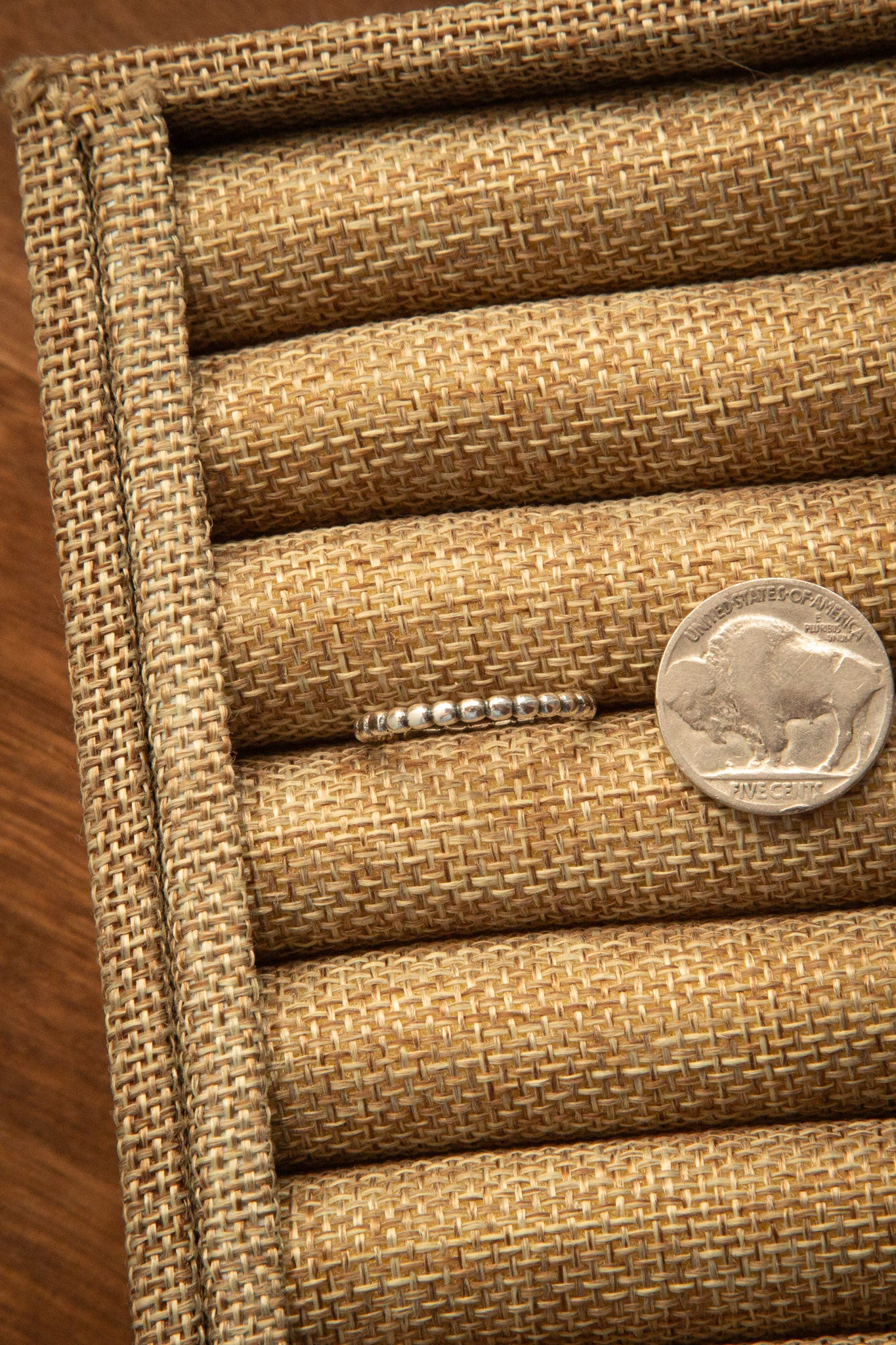 The Sterling Drop Ring-Rings-Calli Co., Turquoise and Silver Jewelry, Native American Handmade, Zuni Tribe, Navajo Tribe, Brock Texas