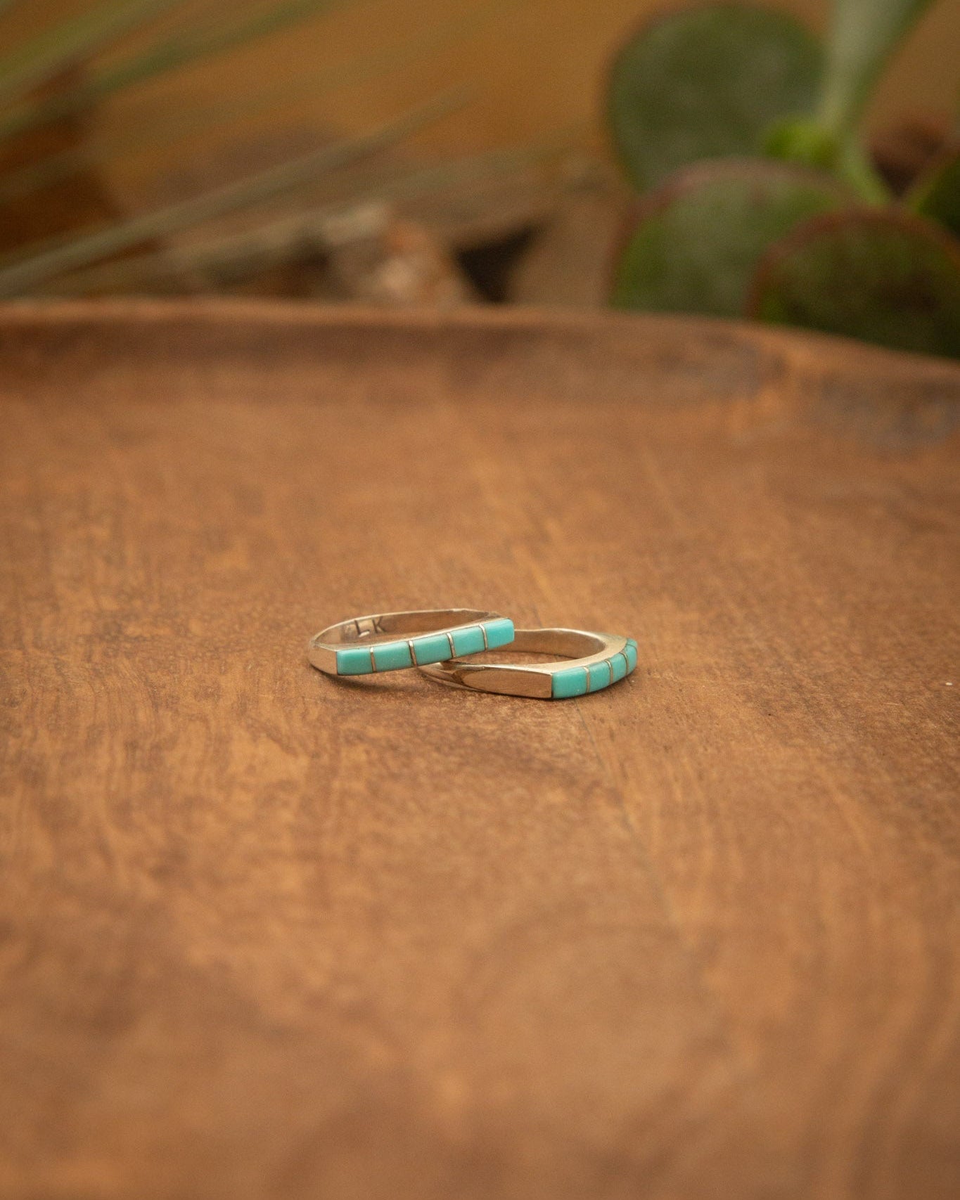 The Classic Blue Inlay Rings-Rings-Calli Co., Turquoise and Silver Jewelry, Native American Handmade, Zuni Tribe, Navajo Tribe, Brock Texas