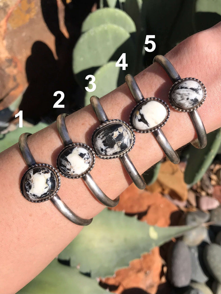 The Wallowa Cuffs-Bracelets & Cuffs-Calli Co., Turquoise and Silver Jewelry, Native American Handmade, Zuni Tribe, Navajo Tribe, Brock Texas