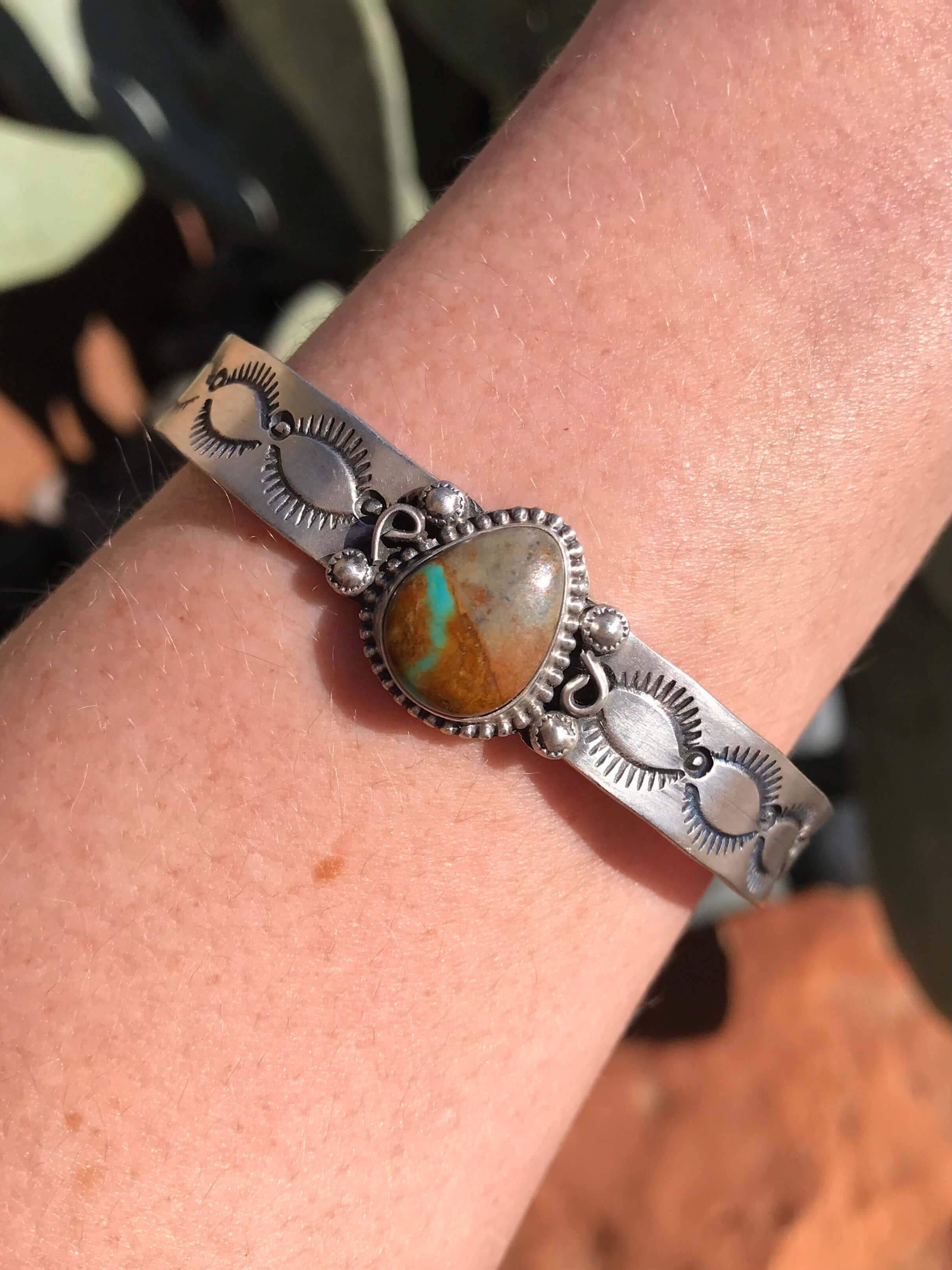 The Hutch Cuff-Bracelets & Cuffs-Calli Co., Turquoise and Silver Jewelry, Native American Handmade, Zuni Tribe, Navajo Tribe, Brock Texas