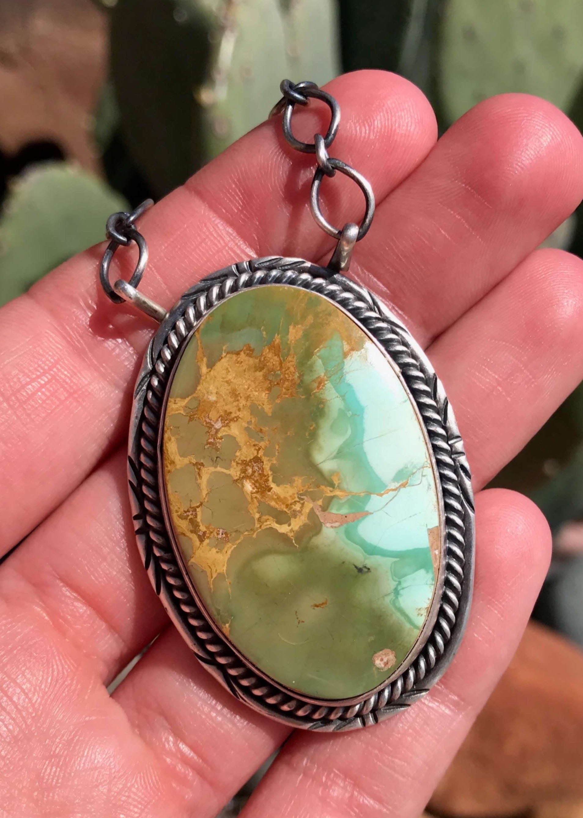 The Eagle Mountain Turquoise Necklace, 2-Necklaces-Calli Co., Turquoise and Silver Jewelry, Native American Handmade, Zuni Tribe, Navajo Tribe, Brock Texas