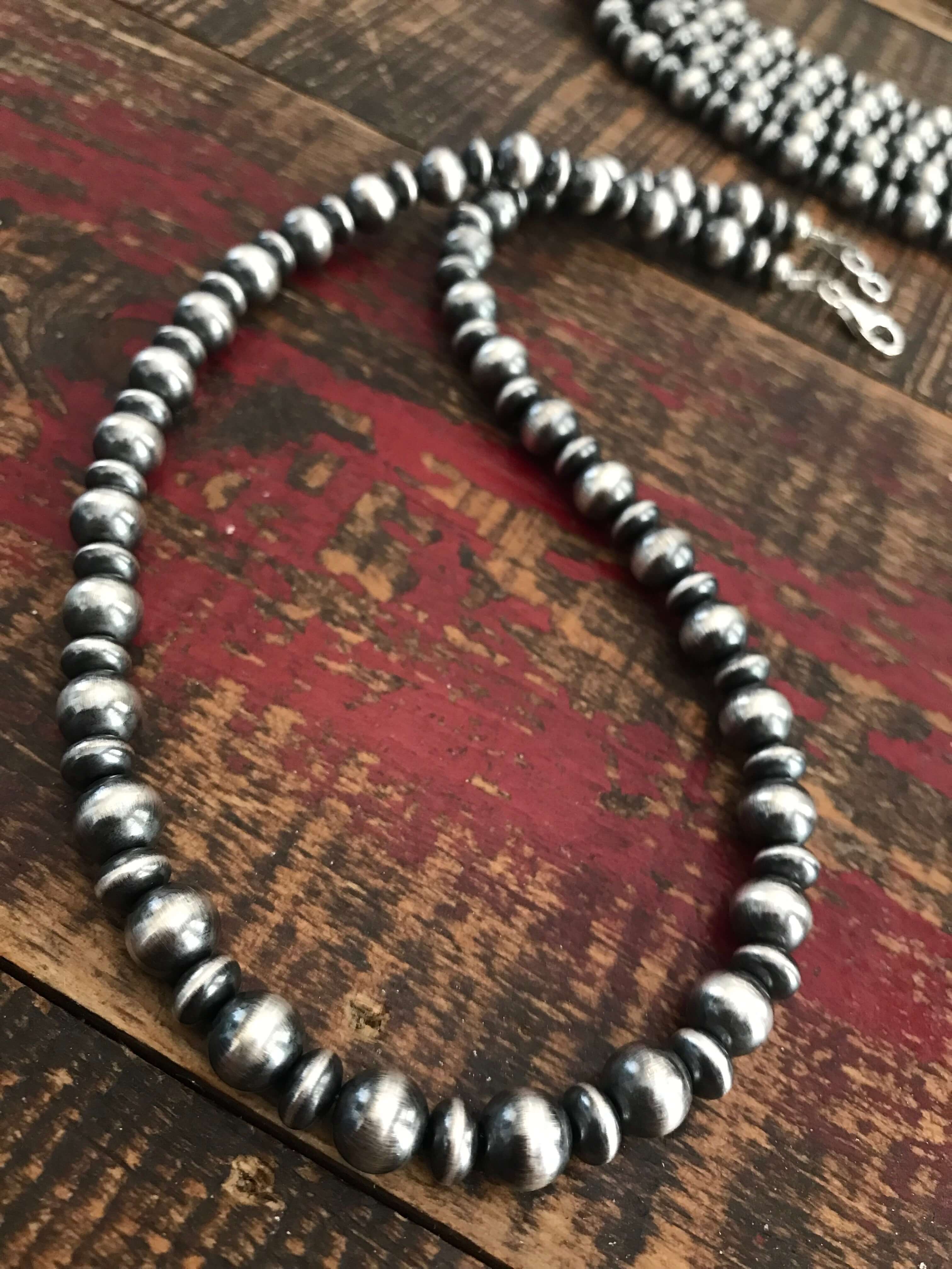 The Cave Creek Necklace, 18"-Necklaces-Calli Co., Turquoise and Silver Jewelry, Native American Handmade, Zuni Tribe, Navajo Tribe, Brock Texas