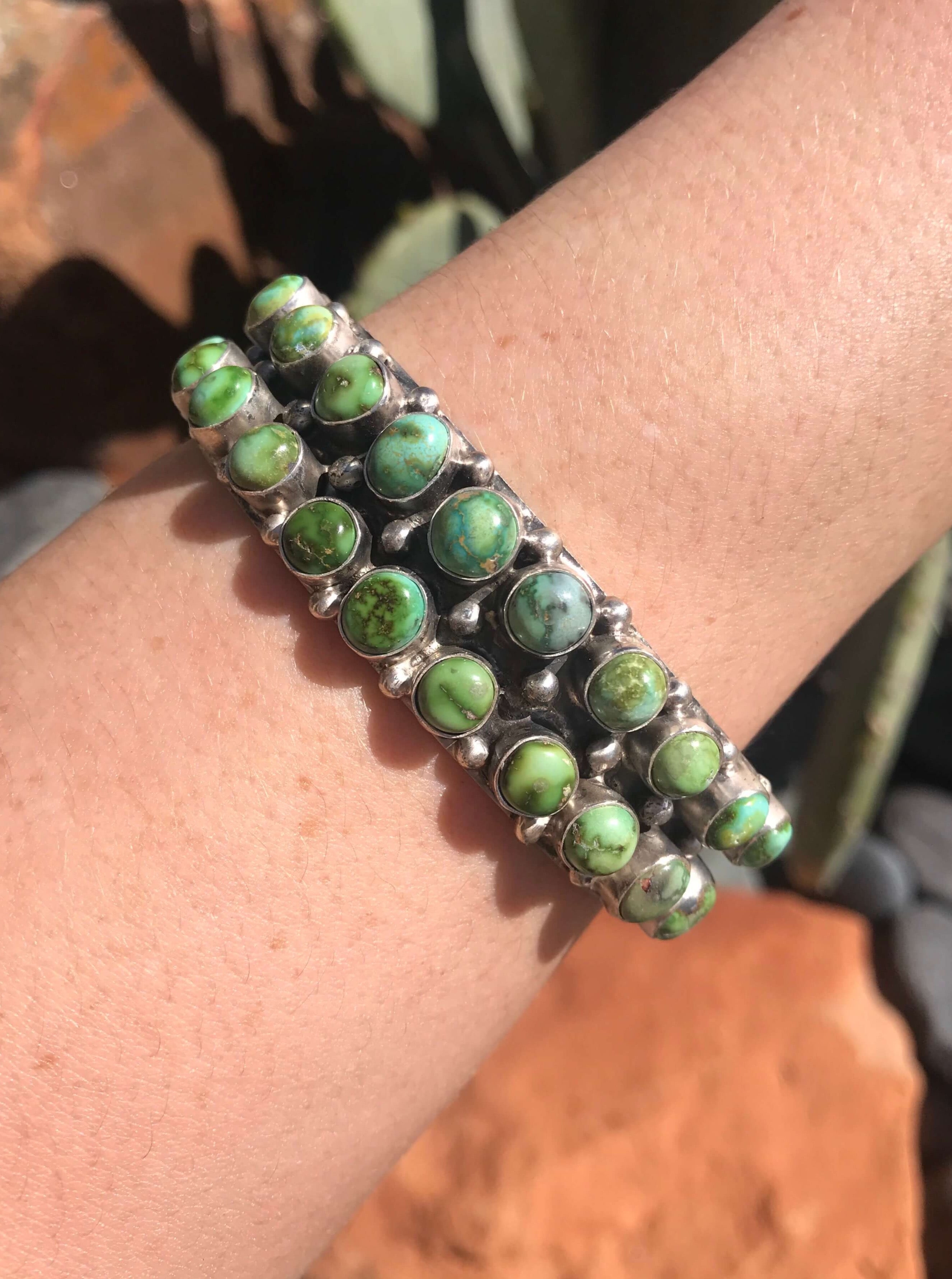 The Marana Cuff-Bracelets & Cuffs-Calli Co., Turquoise and Silver Jewelry, Native American Handmade, Zuni Tribe, Navajo Tribe, Brock Texas