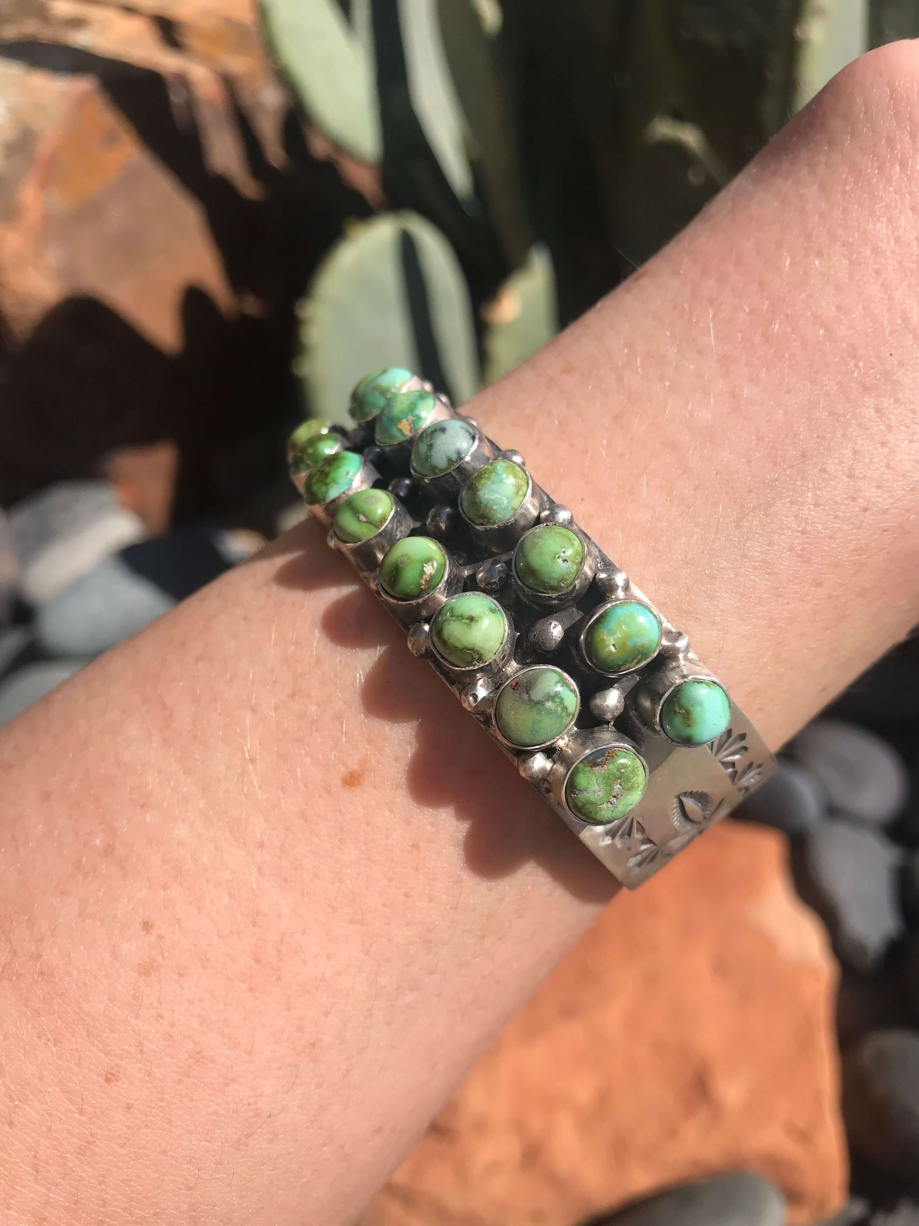 The Marana Cuff-Bracelets & Cuffs-Calli Co., Turquoise and Silver Jewelry, Native American Handmade, Zuni Tribe, Navajo Tribe, Brock Texas