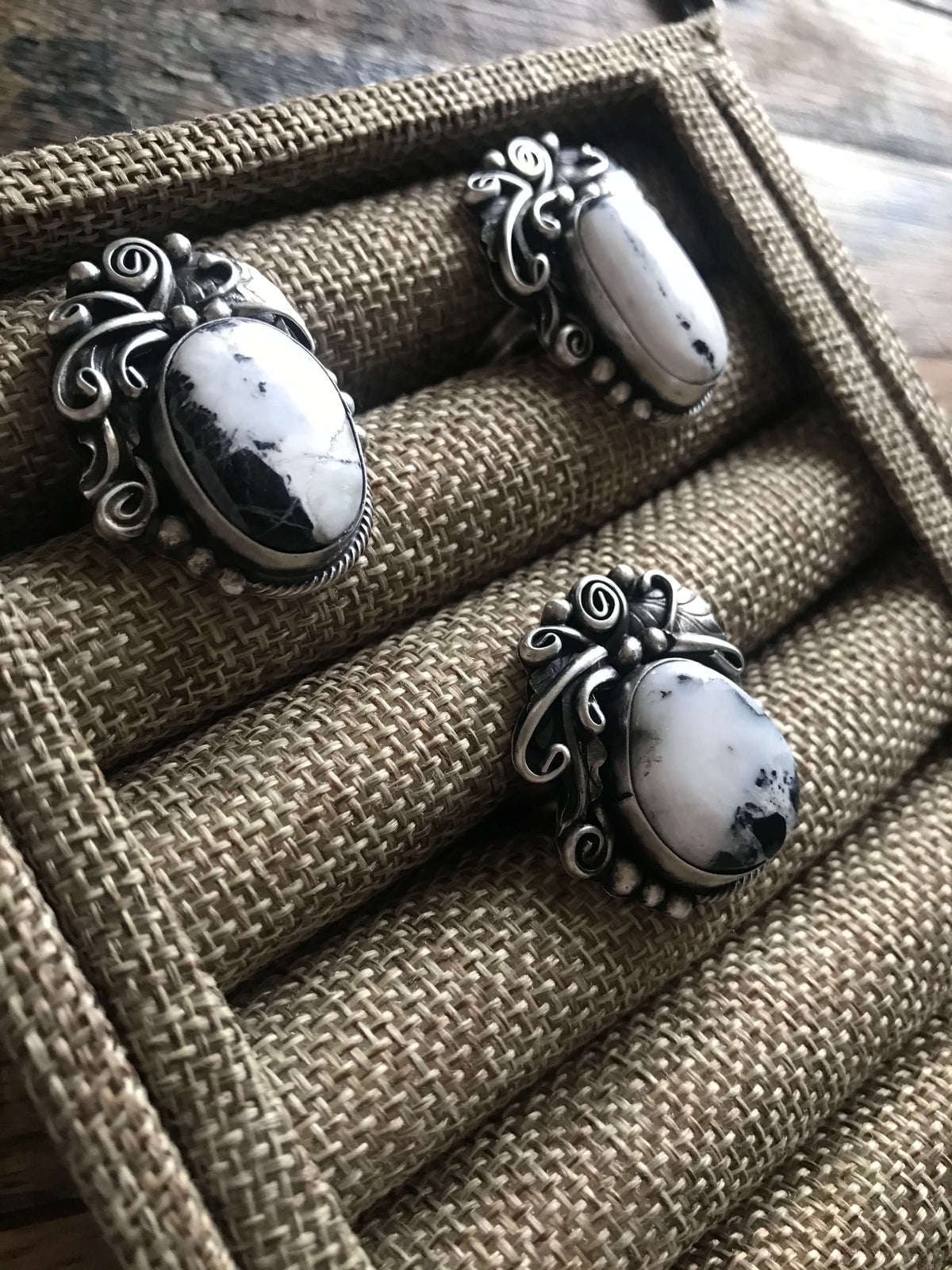 The Creedance Rings-Rings-Calli Co., Turquoise and Silver Jewelry, Native American Handmade, Zuni Tribe, Navajo Tribe, Brock Texas