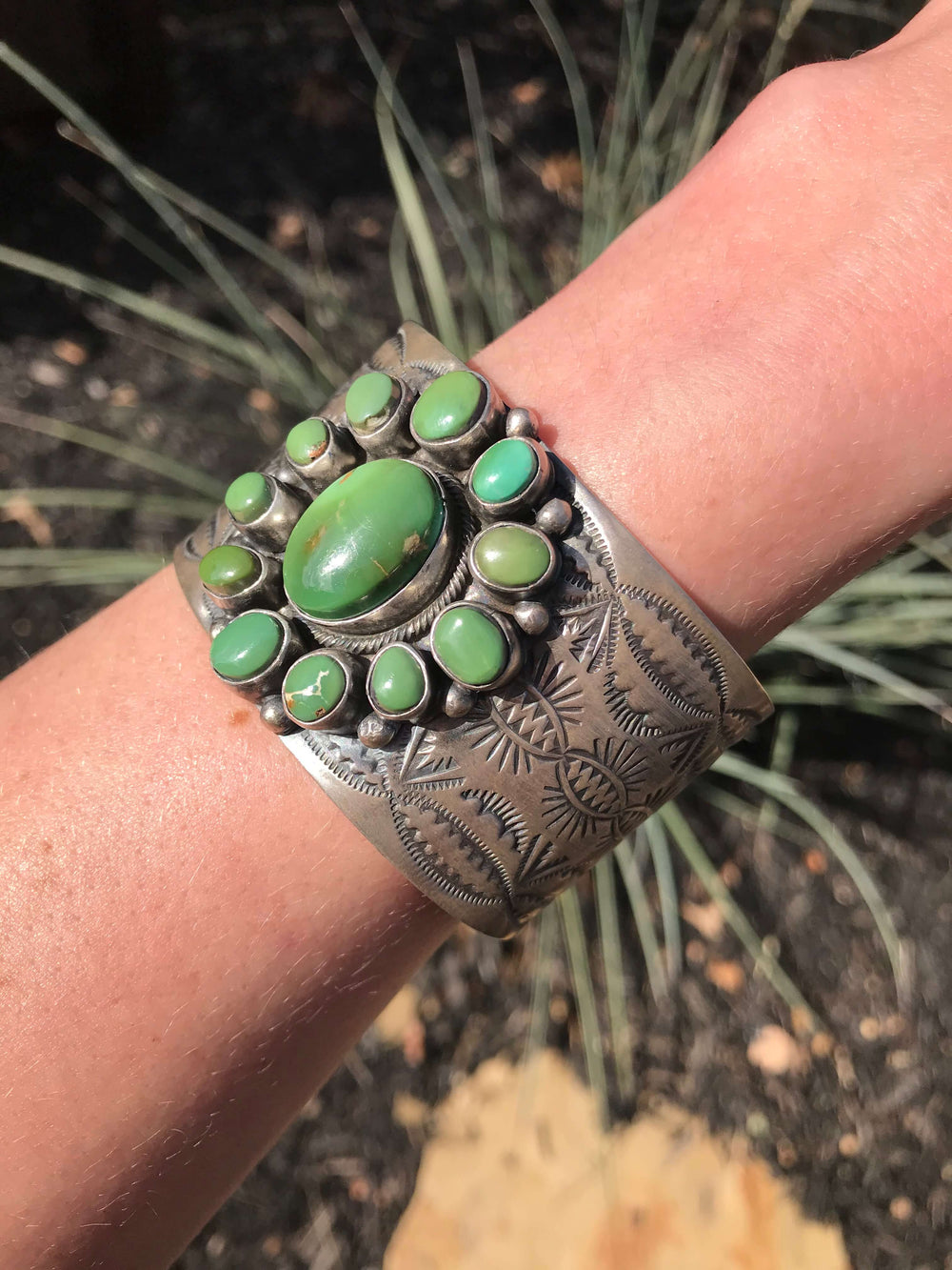 The Taos Royston Turquoise Cuff-Bracelets & Cuffs-Calli Co., Turquoise and Silver Jewelry, Native American Handmade, Zuni Tribe, Navajo Tribe, Brock Texas
