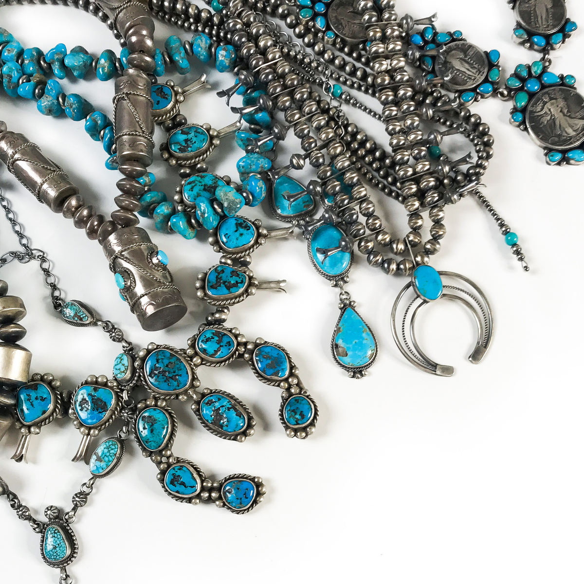 Necklaces Collection | Calli Co. Silver | Handmade Authentic Sterling Silver and Turquoise Jewelry 