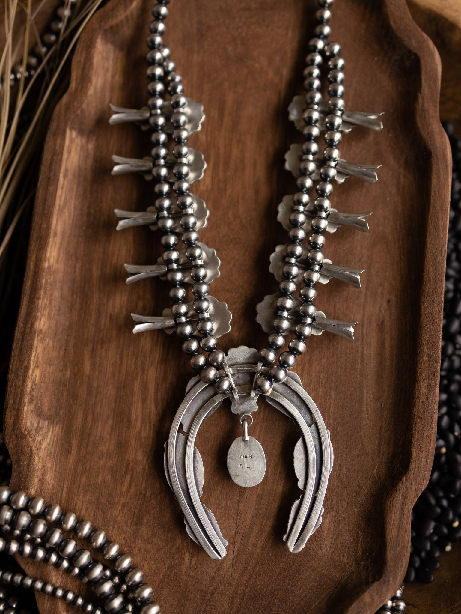 Silver squash blossom pendant store