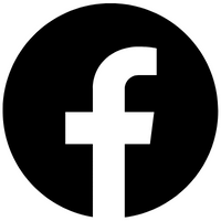 Facebook icon in black 
