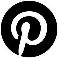 Pinterest icon in black