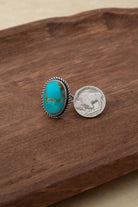 The Micah Turquoise Ring 6, Sz 8.5-Rings-Calli Co., Turquoise and Silver Jewelry, Native American Handmade, Zuni Tribe, Navajo Tribe, Brock Texas