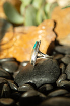The Micah Turquoise Ring 5, Sz 10-Rings-Calli Co., Turquoise and Silver Jewelry, Native American Handmade, Zuni Tribe, Navajo Tribe, Brock Texas