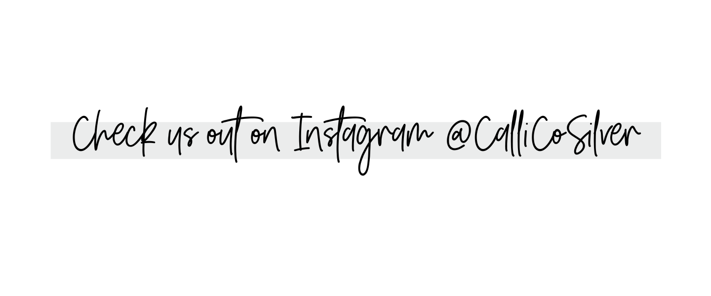 Check us out on Instagram @CalliCoSilver | Calli Co. Silver | Handmade Sterling Silver Jewelry | Located in Fort Worth, TX