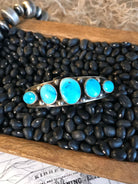 The Upala Turquoise Row Cuff-Bracelets & Cuffs-Calli Co., Turquoise and Silver Jewelry, Native American Handmade, Zuni Tribe, Navajo Tribe, Brock Texas