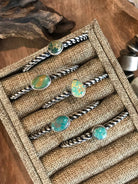 The Wrights Mesa Cuffs-Bracelets & Cuffs-Calli Co., Turquoise and Silver Jewelry, Native American Handmade, Zuni Tribe, Navajo Tribe, Brock Texas