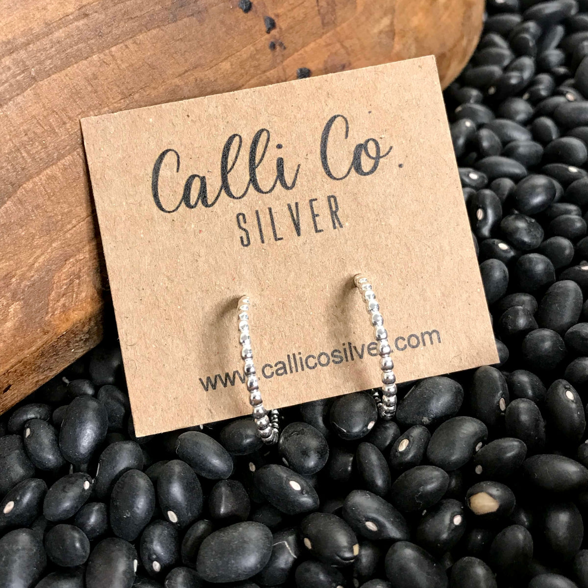 The Petite Sterling Drop Hoops | Calli Co. Silver | Fort Worth, TX