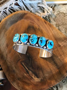 The Grander Turquoise Cuff-Bracelets & Cuffs-Calli Co., Turquoise and Silver Jewelry, Native American Handmade, Zuni Tribe, Navajo Tribe, Brock Texas