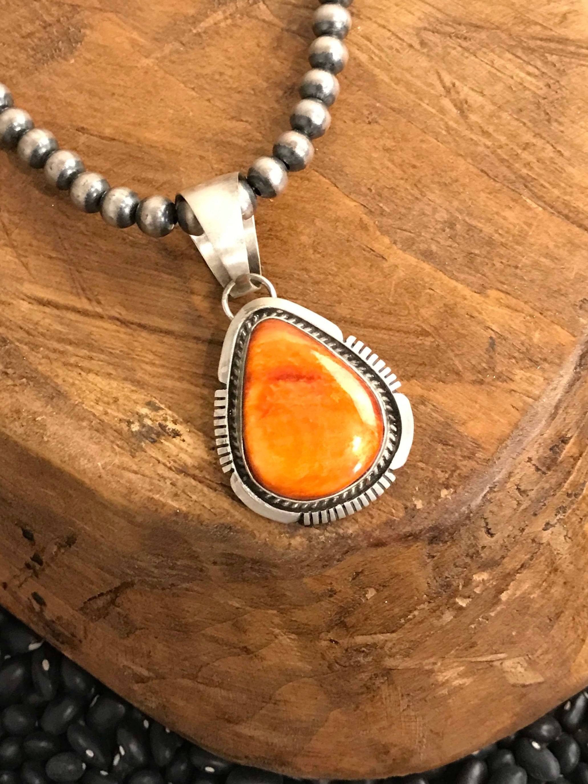 The Rhome Pendant in Spiny-Pendants-Calli Co., Turquoise and Silver Jewelry, Native American Handmade, Zuni Tribe, Navajo Tribe, Brock Texas