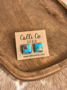The Turquoise Studs, 78-Earrings-Calli Co., Turquoise and Silver Jewelry, Native American Handmade, Zuni Tribe, Navajo Tribe, Brock Texas