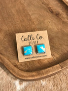 The Turquoise Studs, 79-Earrings-Calli Co., Turquoise and Silver Jewelry, Native American Handmade, Zuni Tribe, Navajo Tribe, Brock Texas