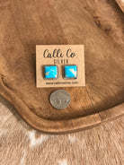 The Turquoise Studs, 79-Earrings-Calli Co., Turquoise and Silver Jewelry, Native American Handmade, Zuni Tribe, Navajo Tribe, Brock Texas