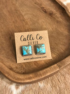 The Turquoise Studs, 80-Earrings-Calli Co., Turquoise and Silver Jewelry, Native American Handmade, Zuni Tribe, Navajo Tribe, Brock Texas