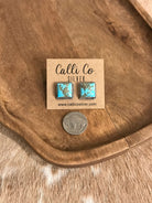 The Turquoise Studs, 80-Earrings-Calli Co., Turquoise and Silver Jewelry, Native American Handmade, Zuni Tribe, Navajo Tribe, Brock Texas
