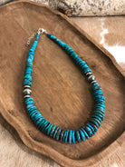 The Cresco 20" Stacked Necklace, 3-Necklaces-Calli Co., Turquoise and Silver Jewelry, Native American Handmade, Zuni Tribe, Navajo Tribe, Brock Texas