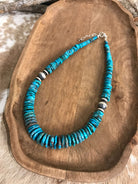 The Cresco 20" Stacked Necklace, 3-Necklaces-Calli Co., Turquoise and Silver Jewelry, Native American Handmade, Zuni Tribe, Navajo Tribe, Brock Texas
