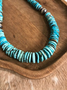 The Cresco 20" Stacked Necklace, 4-Necklaces-Calli Co., Turquoise and Silver Jewelry, Native American Handmade, Zuni Tribe, Navajo Tribe, Brock Texas
