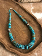 The Cresco 20" Stacked Necklace, 5-Necklaces-Calli Co., Turquoise and Silver Jewelry, Native American Handmade, Zuni Tribe, Navajo Tribe, Brock Texas