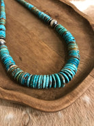 The Cresco 20" Stacked Necklace, 5-Necklaces-Calli Co., Turquoise and Silver Jewelry, Native American Handmade, Zuni Tribe, Navajo Tribe, Brock Texas