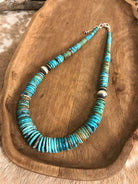 The Cresco 20" Stacked Necklace, 5-Necklaces-Calli Co., Turquoise and Silver Jewelry, Native American Handmade, Zuni Tribe, Navajo Tribe, Brock Texas