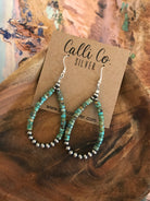 The Ami Earrings-Earrings-Calli Co., Turquoise and Silver Jewelry, Native American Handmade, Zuni Tribe, Navajo Tribe, Brock Texas