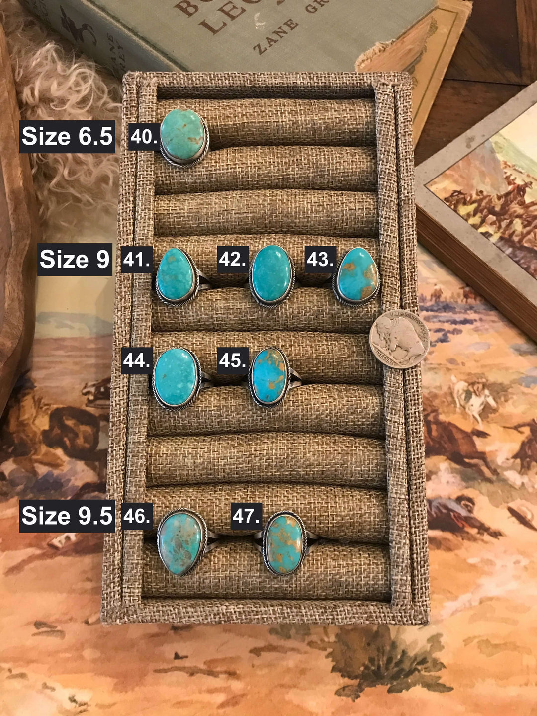 The Rockport Turquoise Rings-Rings-Calli Co., Turquoise and Silver Jewelry, Native American Handmade, Zuni Tribe, Navajo Tribe, Brock Texas