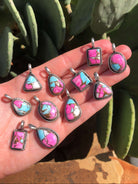 The Alston Cotton Candy Pendants-Pendants-Calli Co., Turquoise and Silver Jewelry, Native American Handmade, Zuni Tribe, Navajo Tribe, Brock Texas
