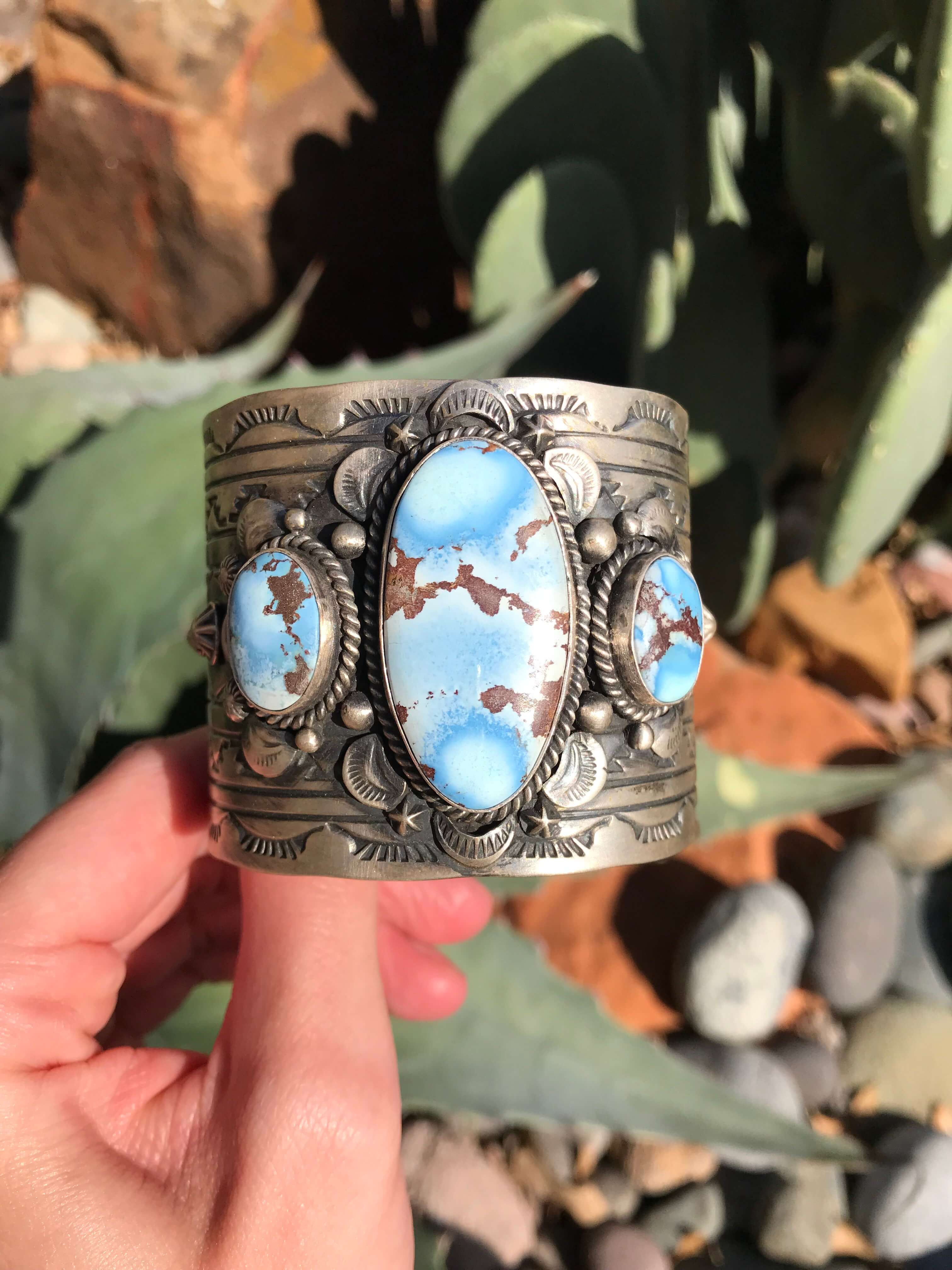 The Brooker Cuff-Bracelets & Cuffs-Calli Co., Turquoise and Silver Jewelry, Native American Handmade, Zuni Tribe, Navajo Tribe, Brock Texas