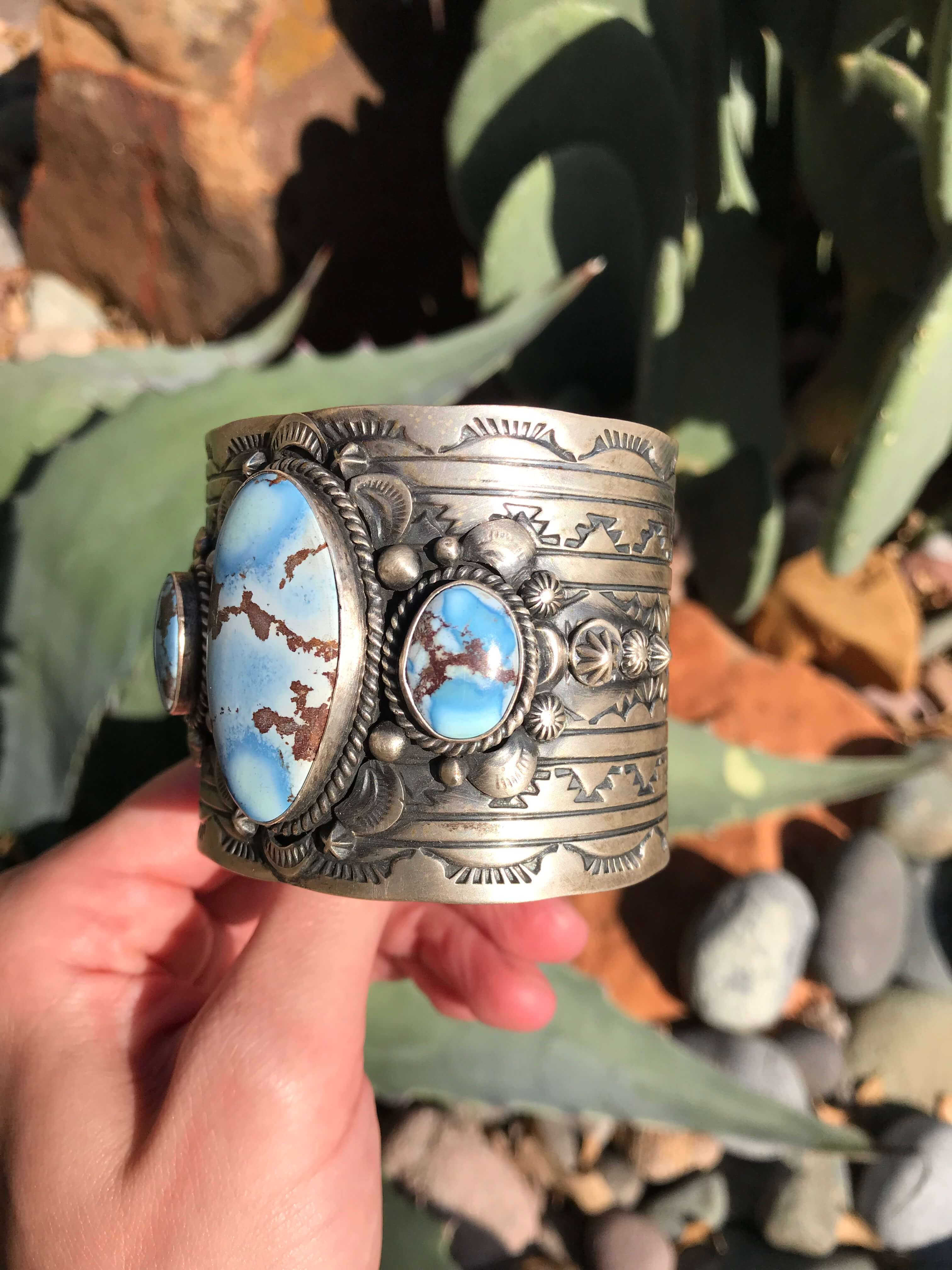 The Brooker Cuff-Bracelets & Cuffs-Calli Co., Turquoise and Silver Jewelry, Native American Handmade, Zuni Tribe, Navajo Tribe, Brock Texas