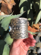 The Brooker Cuff-Bracelets & Cuffs-Calli Co., Turquoise and Silver Jewelry, Native American Handmade, Zuni Tribe, Navajo Tribe, Brock Texas