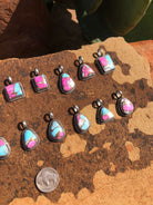 The Alston Cotton Candy Pendants-Pendants-Calli Co., Turquoise and Silver Jewelry, Native American Handmade, Zuni Tribe, Navajo Tribe, Brock Texas