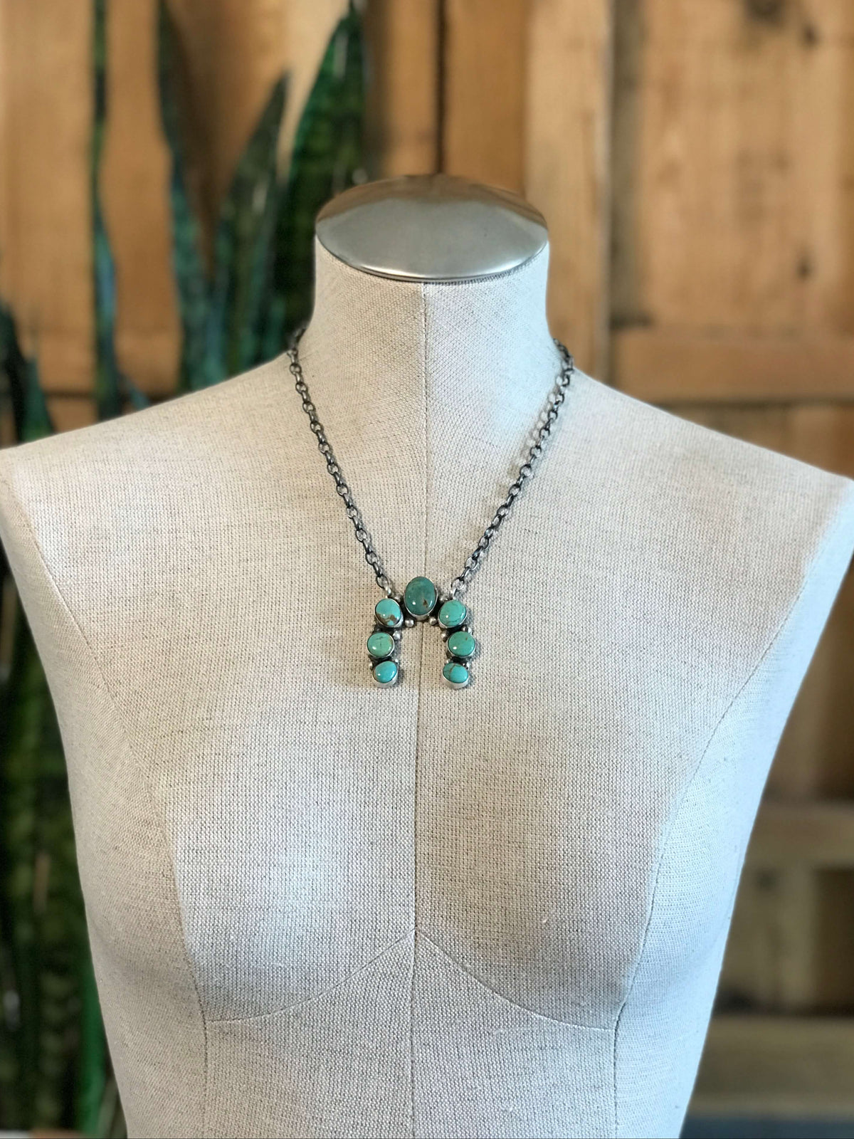 The Naja Necklace, 9-Necklaces-Calli Co., Turquoise and Silver Jewelry, Native American Handmade, Zuni Tribe, Navajo Tribe, Brock Texas
